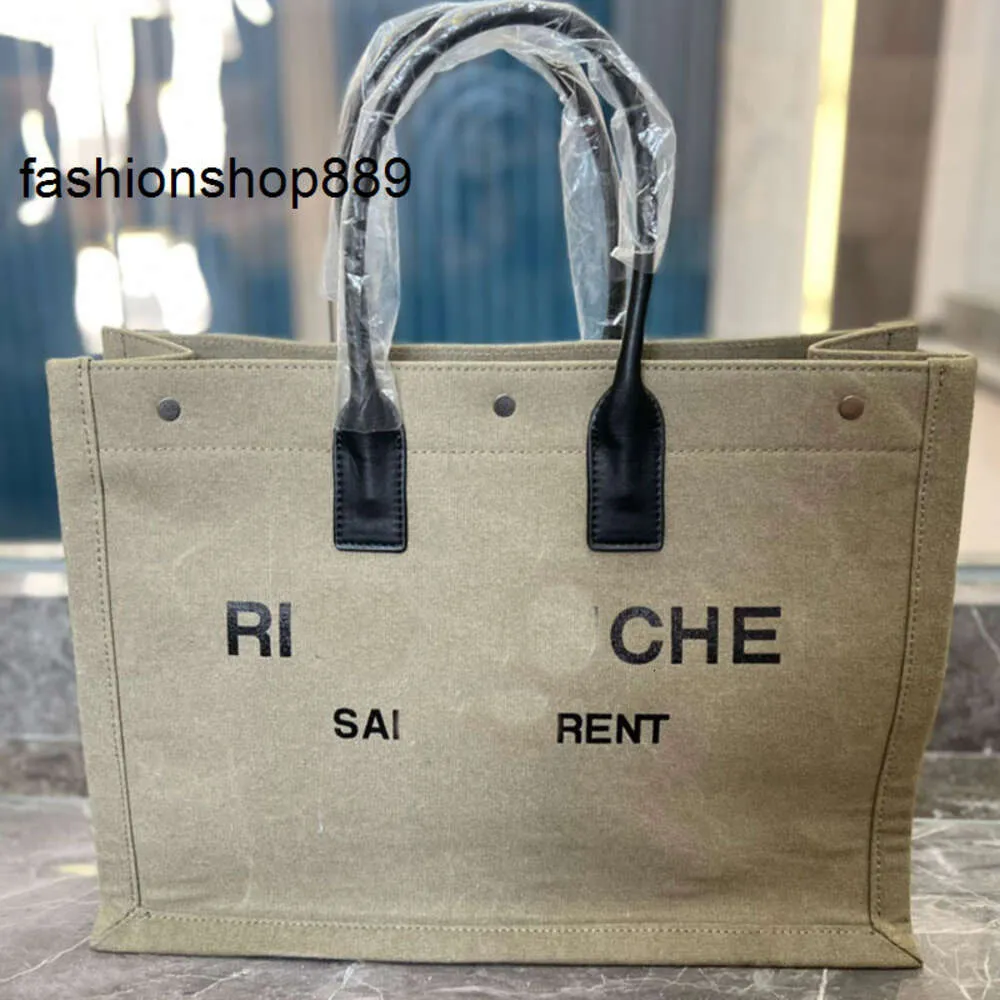 Sacs Toile Shopping RIVE GAUCHE Sac Fourre-tout Sacs À Bandoulière Femmes Sac À Main Bourse Plaine Grande Capacité Poche Mode Lettres Double Poignée En Cuir Quatre Boutons S