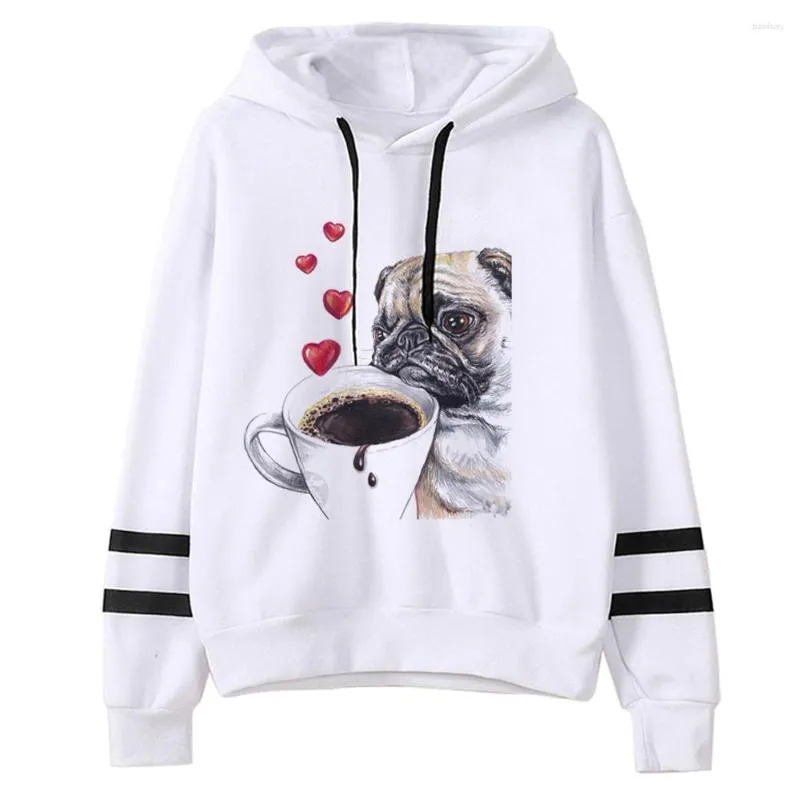 Felpe con cappuccio da donna Pug Women Gothic 2023 Tuta Abbigliamento Pullover vintage femminile