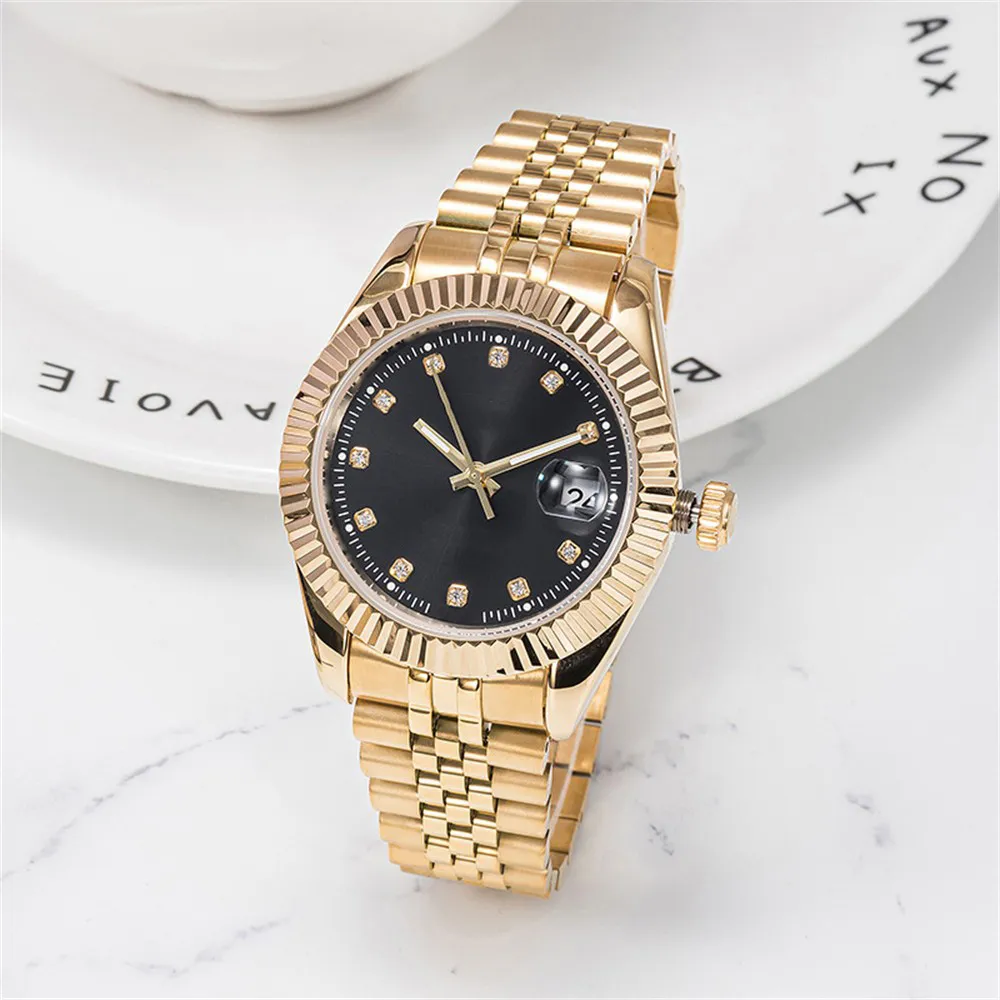 AAA Dupe Montre De Luxe Mens Automatic Mechanical Watch Sier Strap Sapphire Glass Full Stainless Waterproof Wristwatch Lady Gold Watches