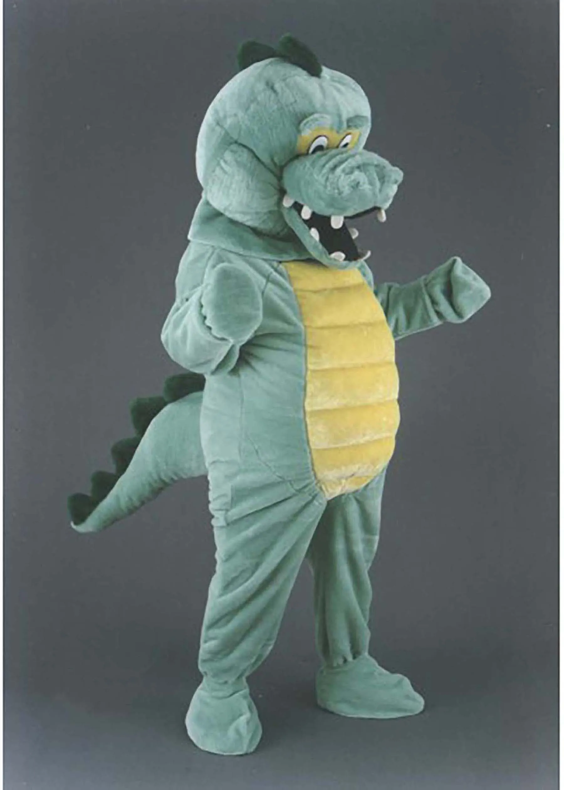 Adult Size High Quality Cuddly Crocodile Mascot Costume Christmas Halloween Animation Performance Props