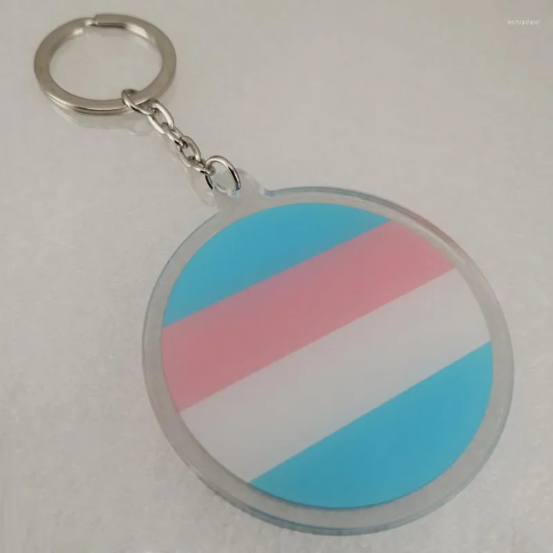 Keychains Acrylic Key Ring Chain Transgender Pride