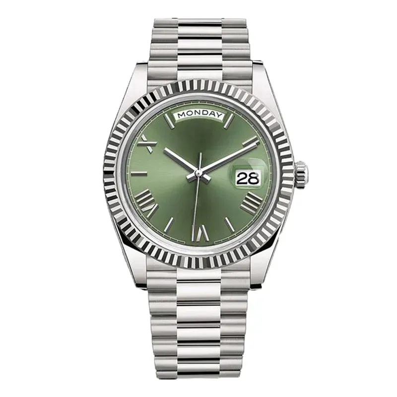 Homens relógio relógios de alta qualidade relógios de designer 41 mm 36 mm Namoro mecânico automático montre 8205 movimento mulheres verde azul relógio de pulso casal à prova d'água com caixa