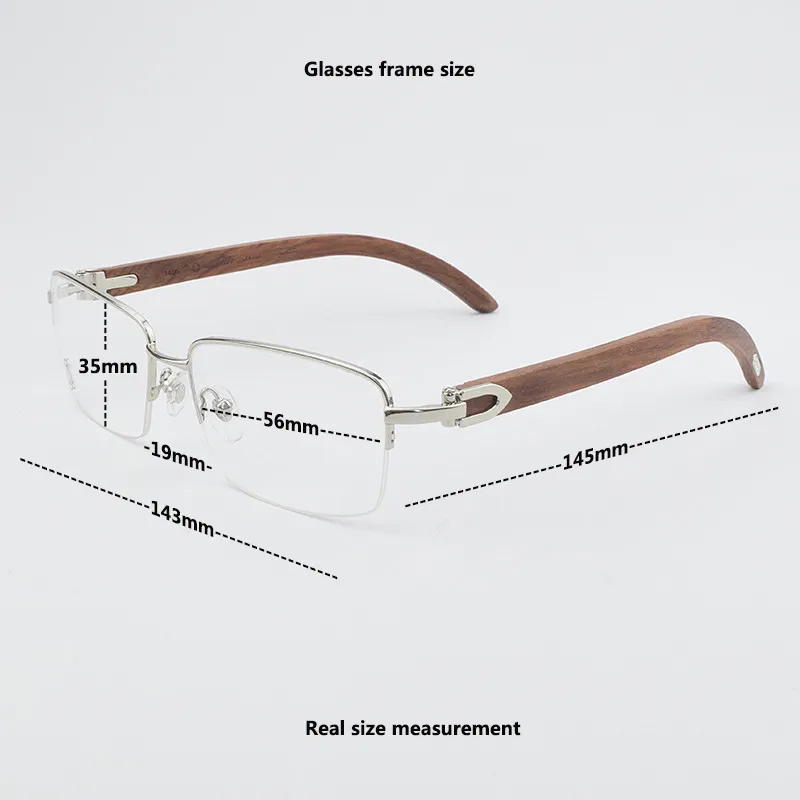 2023 titanium glasses frame men fashion Luxury brand eye glasses frames for women retro myopia computer spectacle frames Wooden gafas para el sol de mujer