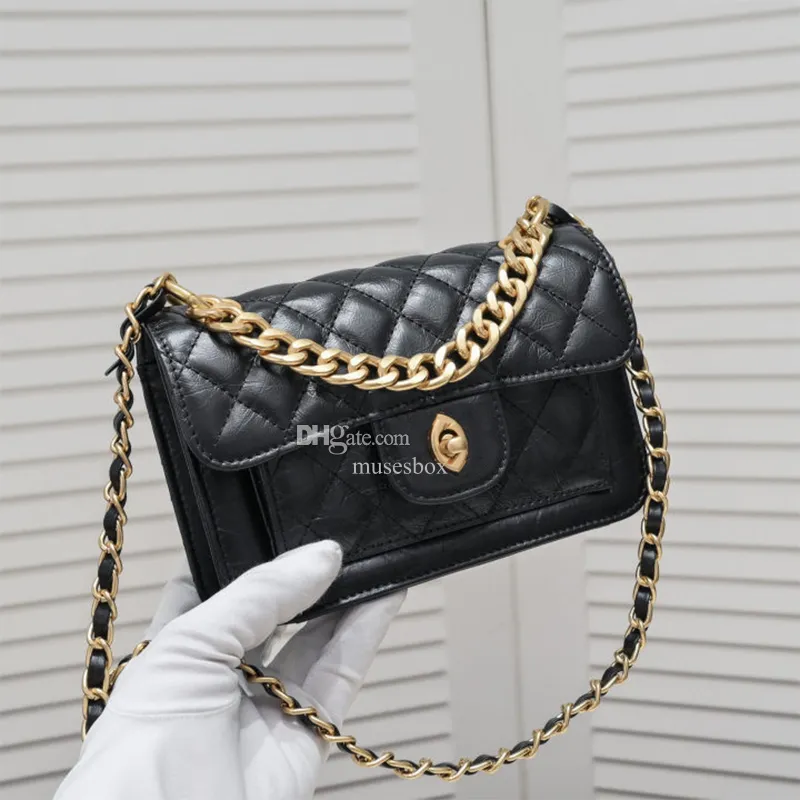 Designer Bag crossbody shoulder chain bag Designer Handbag 1:1 Mirror Quality Women Classic flap bag Caviar Diamond Grain Leather mini size leather clutch bags