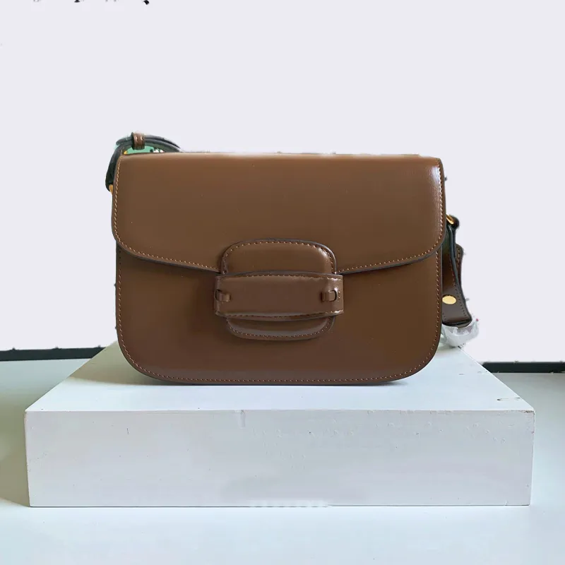 designer bag saddle bag with strap designer 1955 mini rounded bag leather women crossbody handbag with box NO66