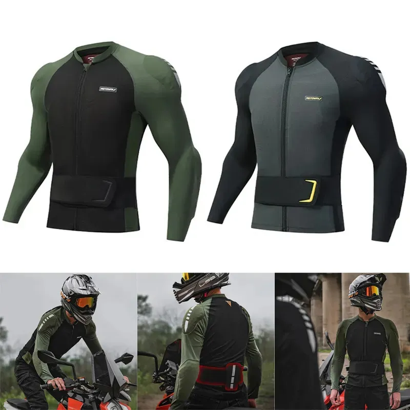 Herenjassen Motor Soft Armor Moto-jas Motocross-rijden Beschermende uitrusting Borstschouderbescherming CE-certificering 230928