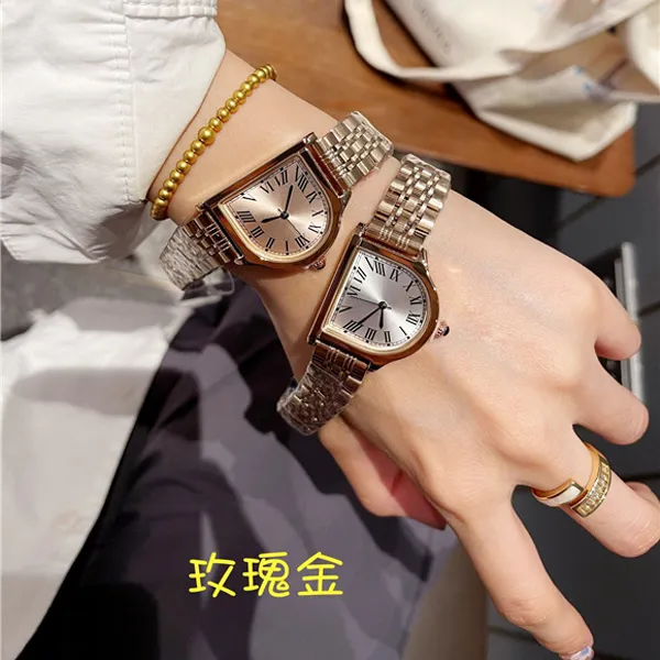 Fashion Brand Wrist Watches Women Girl Arabic Numerals Dial Style Steel Metal With Clock CA 117