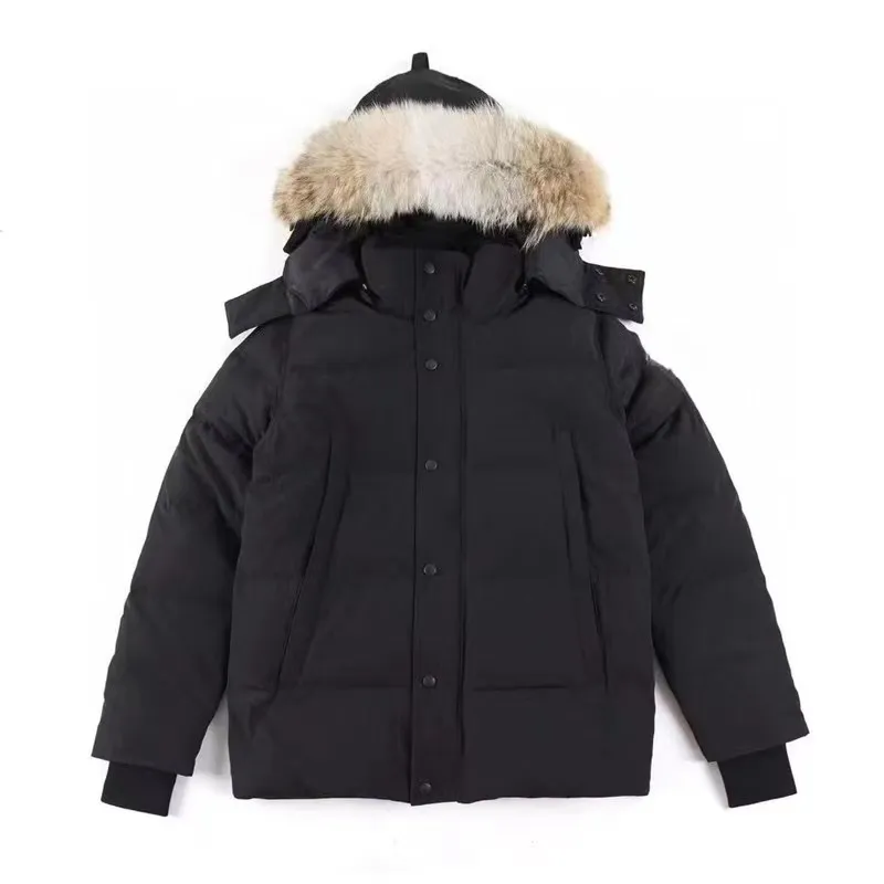 Designer-Wind- und Schneejacken für Herren, echte Wolfshaut, Outdoor-Windjacke, Herren-Damen, wasserdicht, mit Kapuze, Damen-Wintermantel