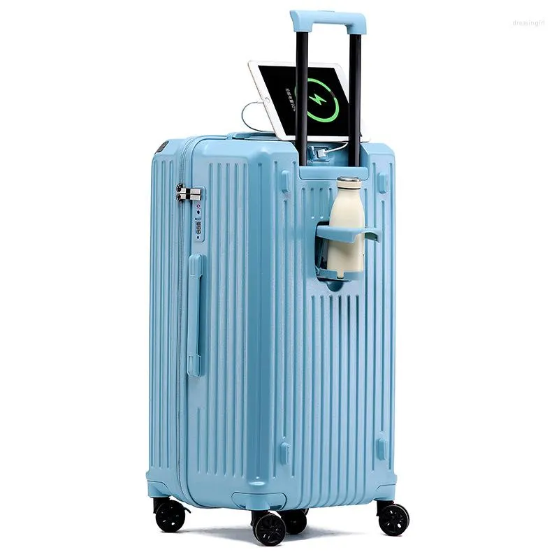 Suitcases Fashion Bag Luggage Ladies Trolley Set Student Lightweight Universal Wheel Password Case Cabin Suitcase 20 Inches Trunk