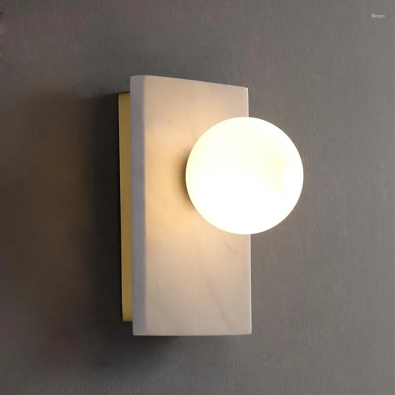 Wandleuchte Postmodern Marmor Luxus Ästhetische Neuheit Loft Licht Gaming Zimmer Badezimmer Lampe Murale Wohnzimmer Dekore