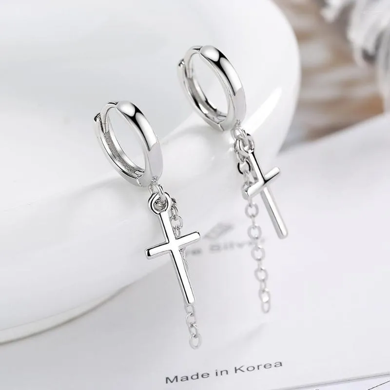 Dangle Earrings Women Men Fashion Jewelry High Quality Cross Chain Long Tassel Simple Hoop Drop Gift Wholesale