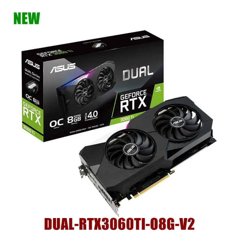 ASUS DUAL RTX 3060 TI O8G V2 afox graphics card - 8GB Mini V8 GPU 