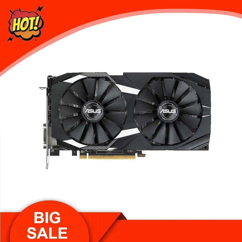 Gebruikte ASUS grafische kaarten AMD RX 580 8GB GDDR5 MINING GPU VIDEOCTE 256BIT COMPUTER RX580