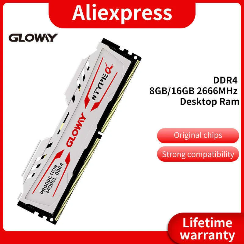 Gloway Memoria RAM DDR4 8GB 16GB 32GB DDR4 PC 2666mhz 3000Mhz PC Memoria RAM 32GB DIMM Haute Performance