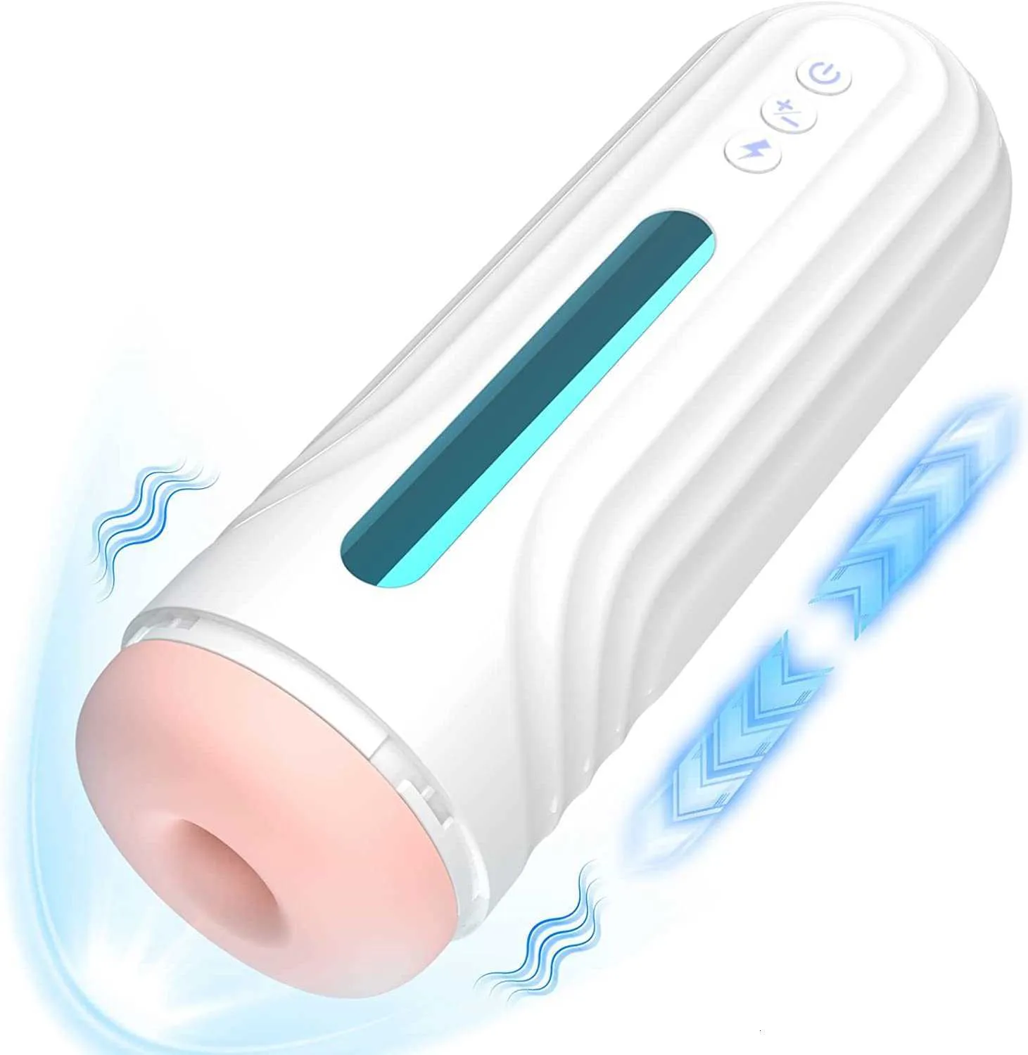 Automatische mannelijke masturbator met 7 stuwkracht Vibrerende modi Sex Toy Electric Masturbators Realistische vagina Stroker beste kwaliteit