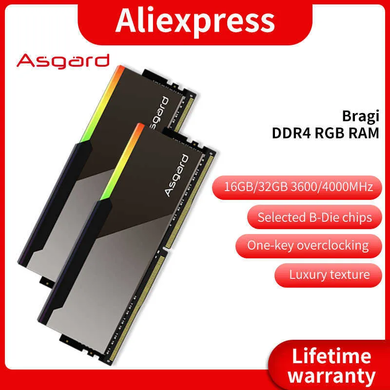 DDR4 RGB RAM Memory DDR4 16gb 8gb Memoria RAM DDR4 RGB 3600mhz 4000mhz XMP Desktop CL16 CL14 1.45v Samsung B-die Chips