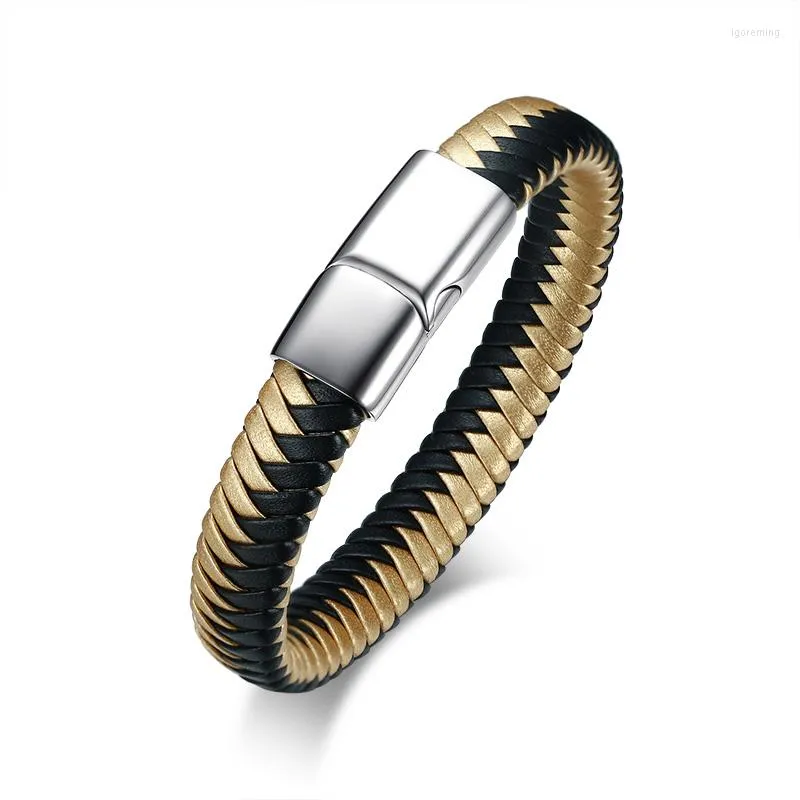 Bangle 2023 Stal nierdzewna europejska i amerykańska biżuteria z mikrofibry może być grawerowana moda dla męskiej bransoletki