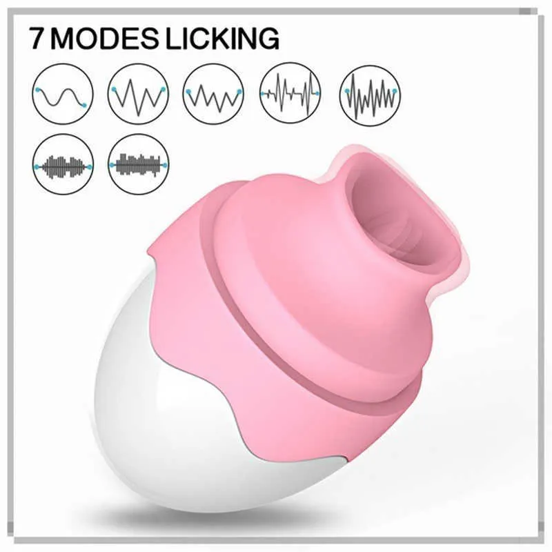 Skönhetsartiklar Erotiska hoppare Tungel som slickar vibratorer G Spot Nipple Stimulation 7 Frekvens Klitoris vibrator Sexig leksak för kvinnor vuxen butik