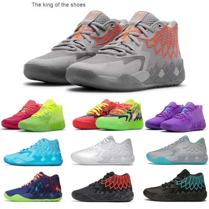 2023MB.01Hot Motorcycle Boots LaMelo Ball MB01 Queen City Kids Basketball Shoes sales MB1 Purple Glimmer Pink Green Black Men Women Sport Shoe