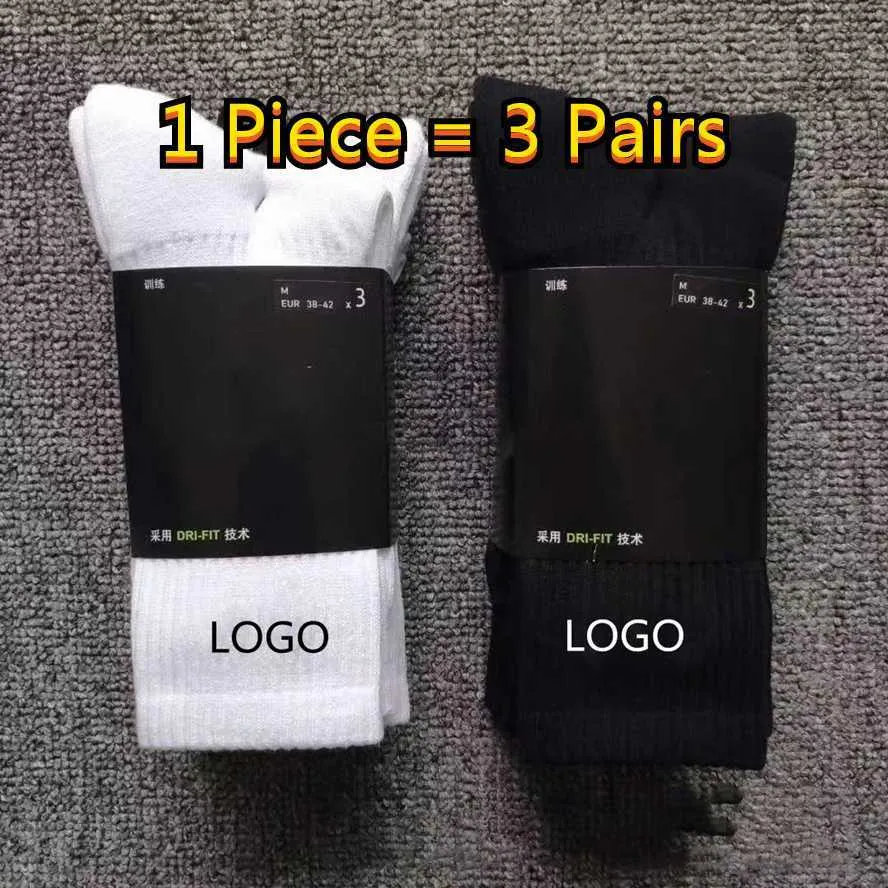 Mens Socks Inget behov av att vänta på plats leverans 1 bit är 3 par grossist mode kvinnor och män avslappnad högkvalitativ brev andningsbar bomull sf6i