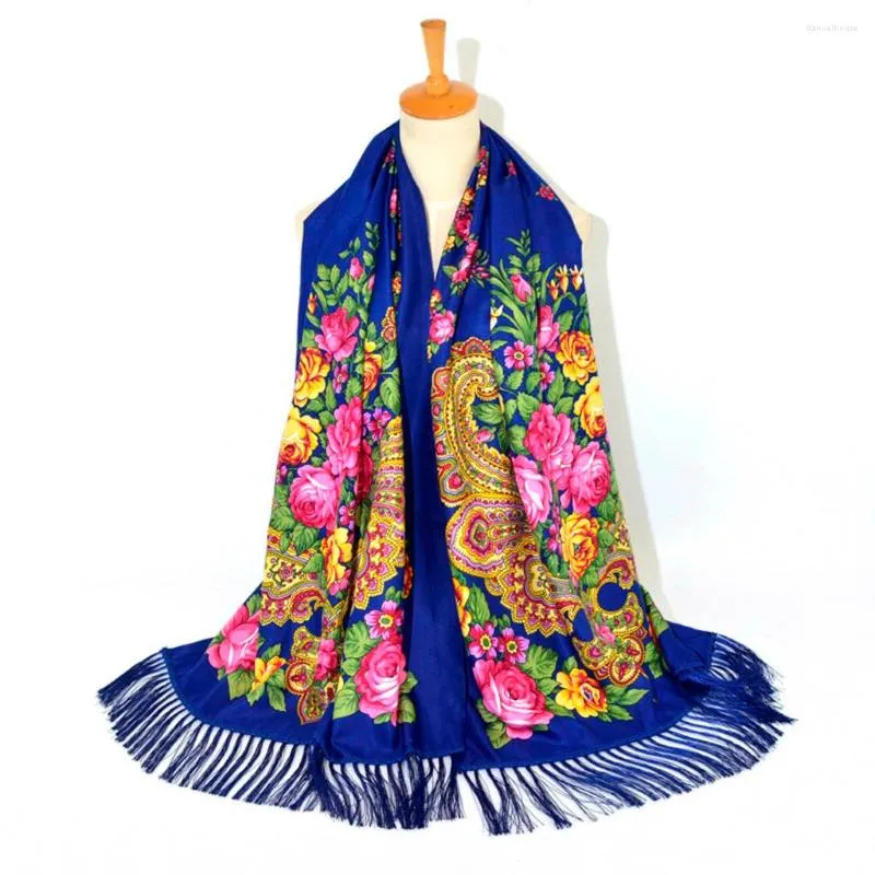 Банданас -богемные шарфы Женская леди винтажная цветочная принципа шарф шарф шарф шарф шарф