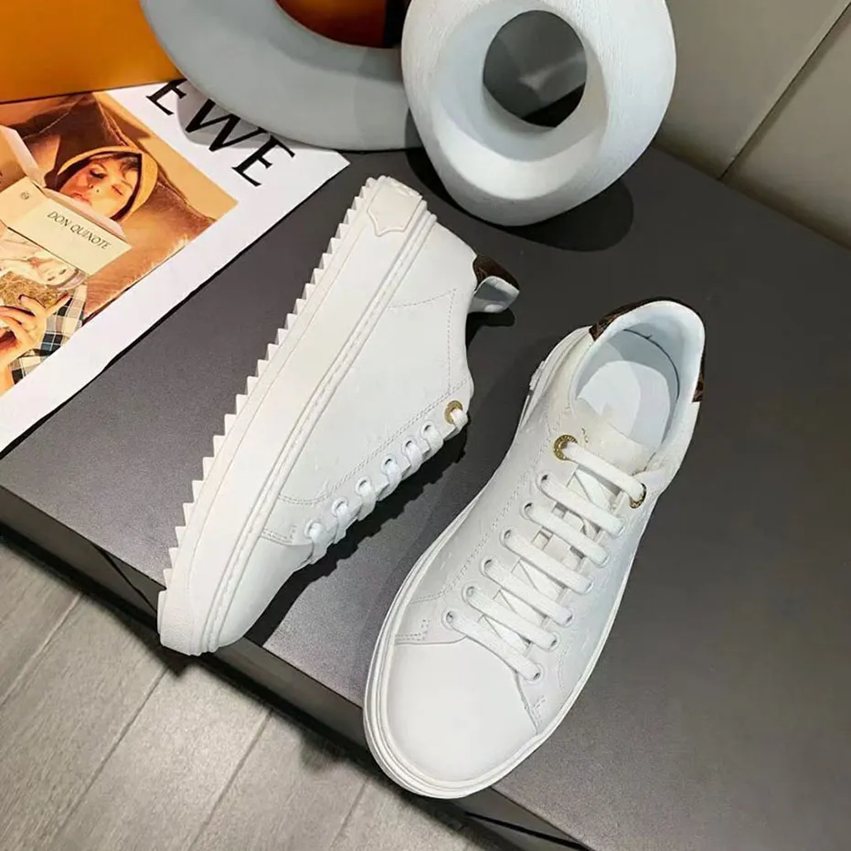 Shoes Fashion Sneakers Men Women Leather Flats Luxury Designer
