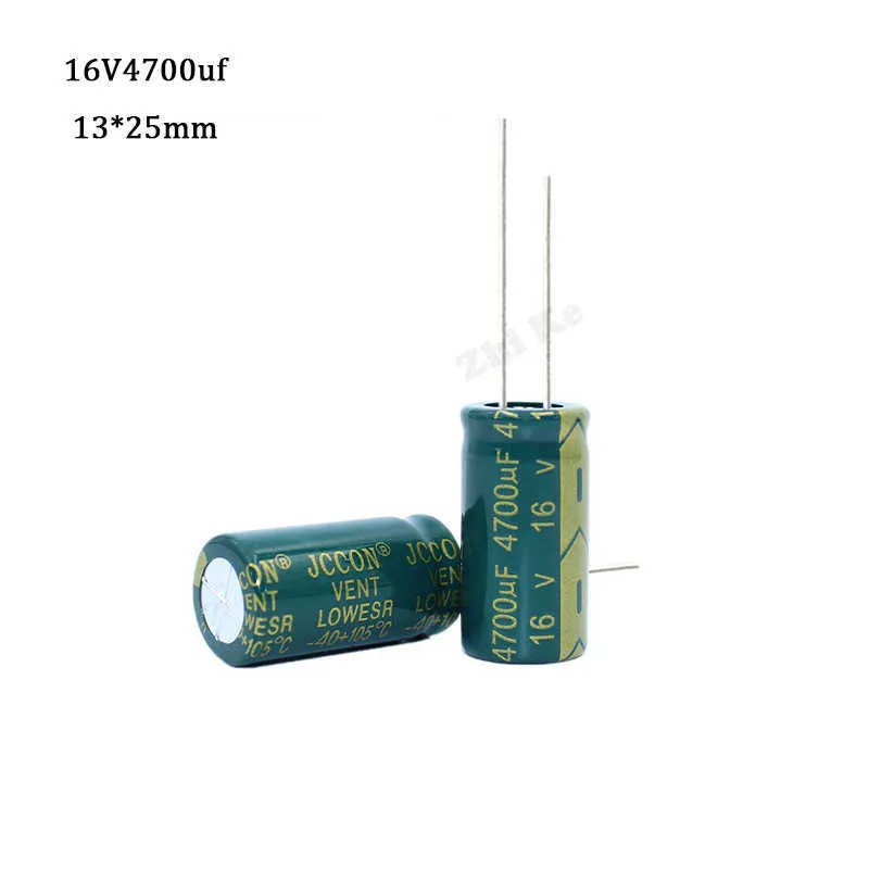 5pcs 4700UF 16V Capacitor eletrol￭tico de alum￭nio 16V4700UF 13 por 25mm