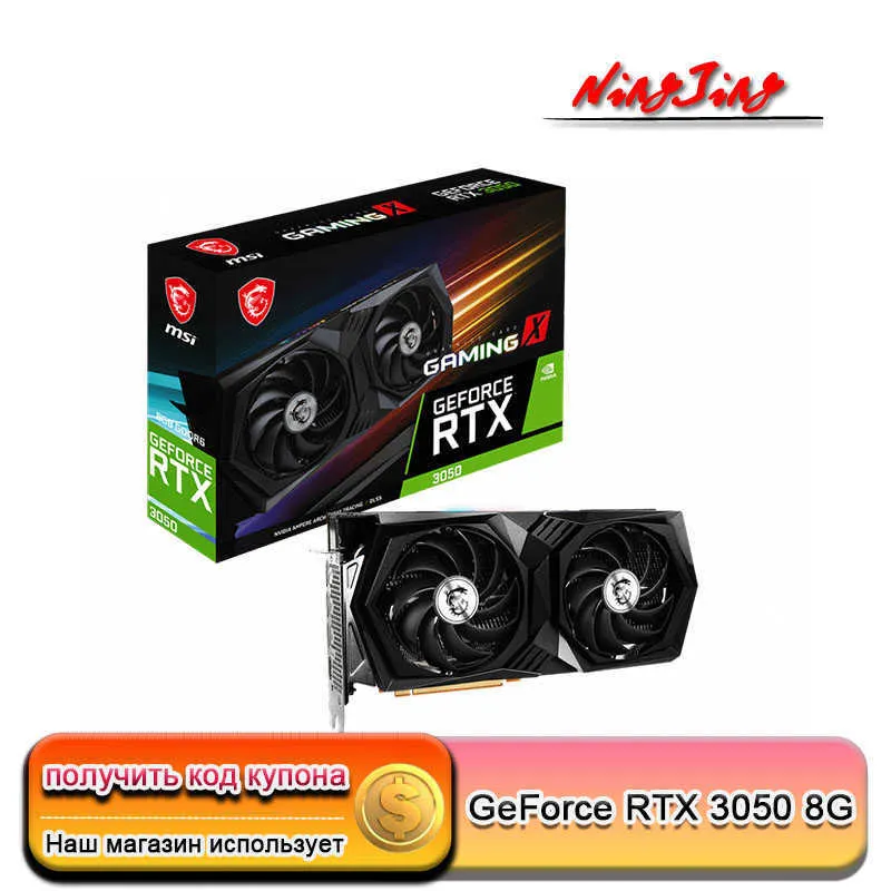 MSI Geforce RTX 3050 Gaming X 8G Support AMD Intel Desktop CPU LHR NEW