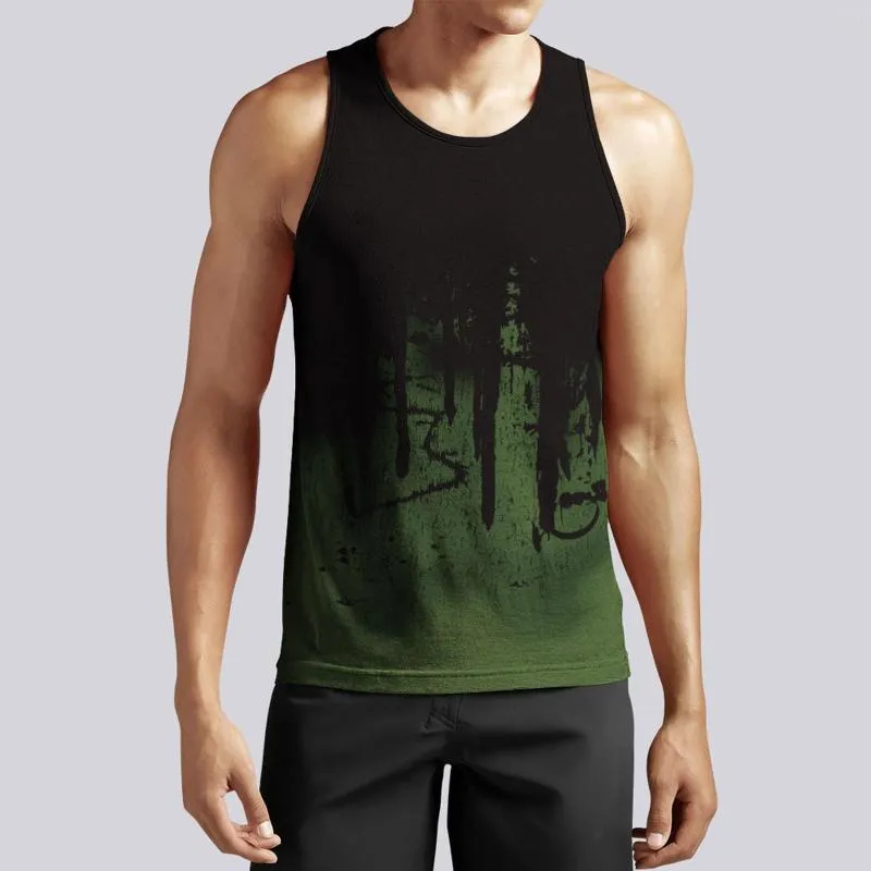 Herren Tank Tops Camouflage Gradient Collision Top Sommer Mode Sport Fitness Weste Debardeur Hommes Pullover