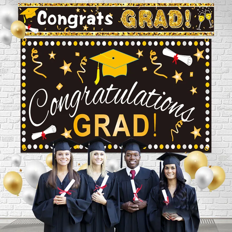3x5 stóp gratulacje Grad Banner Graduation Party Decorations