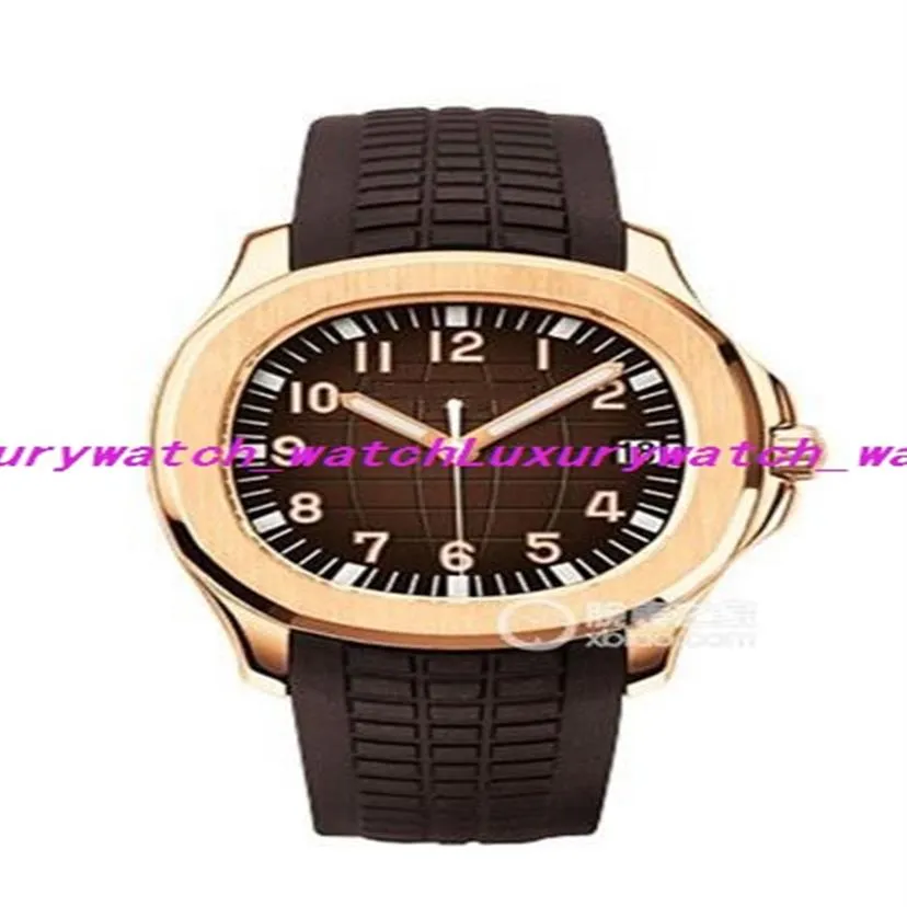 16 Style Montre-bracelet de luxe Montre automatique Hommes Noir 5167A-001 Cadran Rose Or Squelette Bande de caoutchouc Transparent Retour Hommes Watch208P