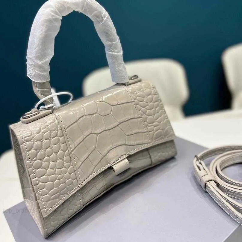 2023 bolsos de diseñador de París para mujer, Mini bolsos de hombro tipo bandolera, bolsos de mano de piel auténtica de cocodrilo para mujer, de alta calidad con estuche