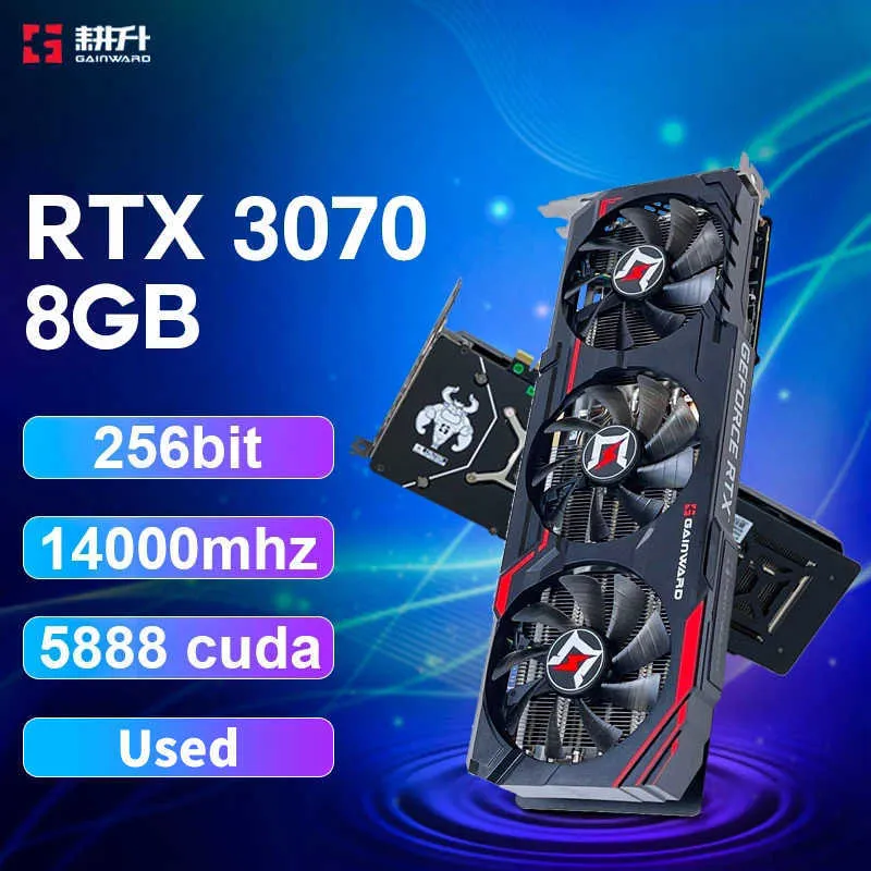 Used GAINWARD RTX 3070 8GB Graphics Card GDDR6 NVIDIA... From ...