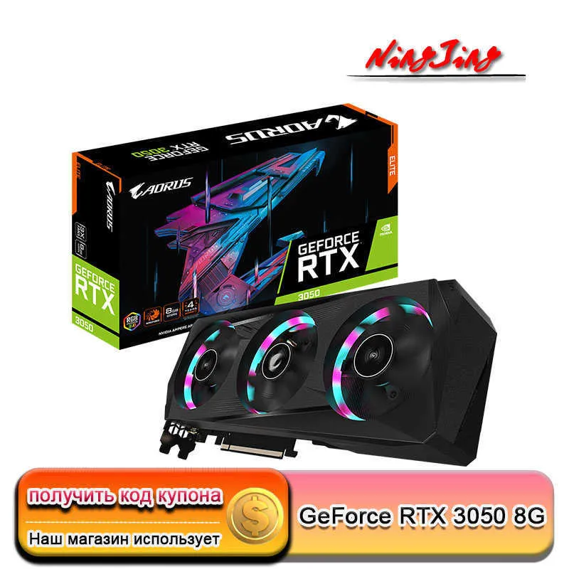 GIGABYTE GeForce RTX 3050 GAMING OC AORUS GeForce RTX 3050 ELITE 8G NEW Video Cards GPU Graphic Card DeskTop CPU Motherboard