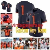 Ncaa College Jerseys Illinois Fighting Illini 18 Brandon Peters Reggie Corbin 21 Ra`von Bonner 25 Dre Brown 26 Mike Epstein Custom Football