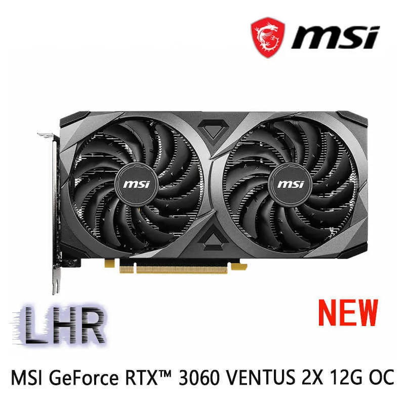 MSI GeForce RTX 3060 VENTUS 2X 12GB OC Graphics Card, 192 Bit