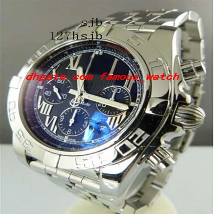Luxury Watches Wristwatch stor diameter Herrklocka Mäns rostfritt stål 2 Tone Rose Gold Black Dial Romans Amazing C323W