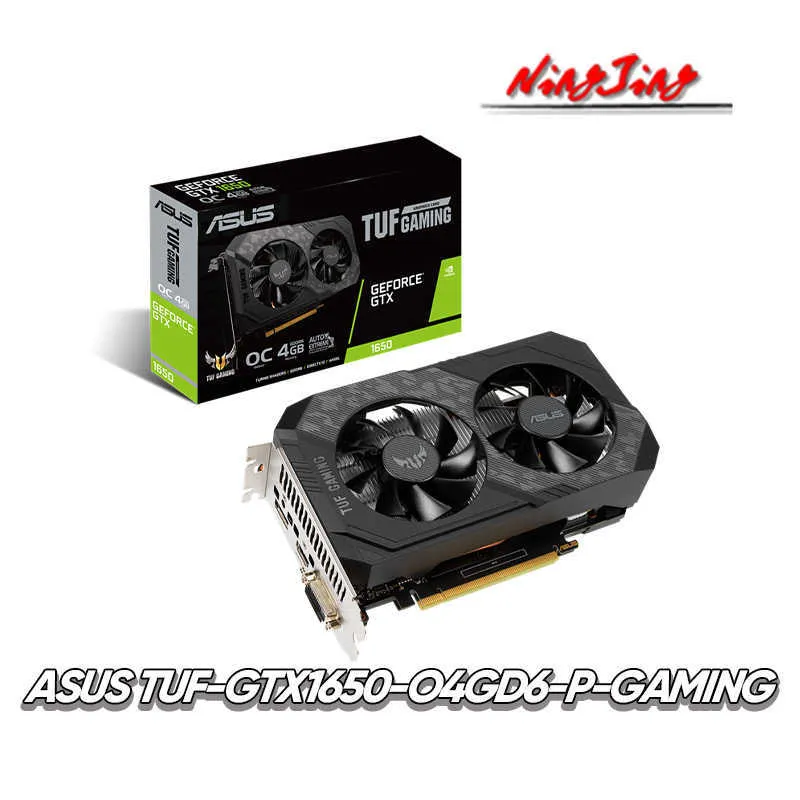 ASUS TUF-GTX1650-O4GD6-P-GAMING nouveau 12nm double GTX 1650 4G 12 Gbps GDDR6 128bit cartes vidéo GPU carte mère CPU de bureau