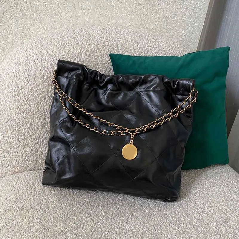 Роскошная сумка для мессенджера черные сумки для покупок восковые кожаные черные золотые дизайнер оборудования с одним плечом поездка по моде с милой сетью.