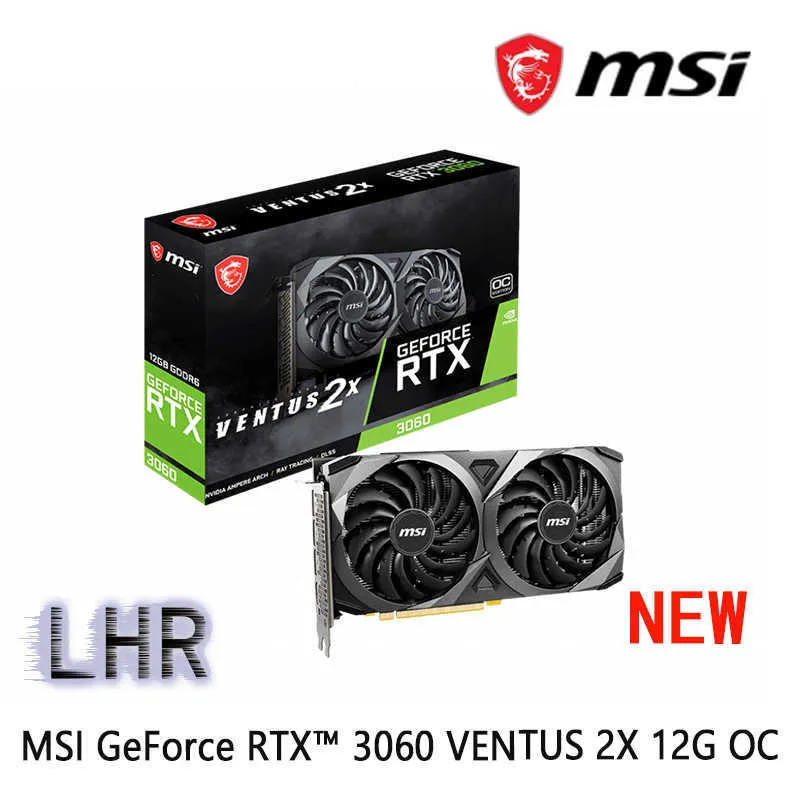 MSI GeForce RTX 3060 VENTUS 2X 12G OC 192 Bit GDDR6 15Gbps Video 