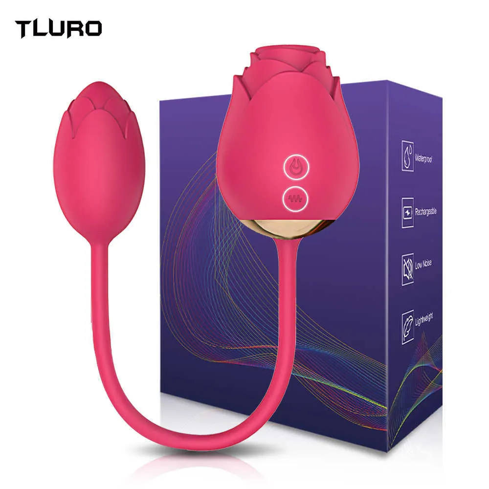 Articoli di bellezza Rosa Vibratore Giocattolo per le donne Potente Dildo Clitoride Ventosa Stimolatore del vuoto Capezzolo Orale Succhiare Amore Uovo sexy Femmina