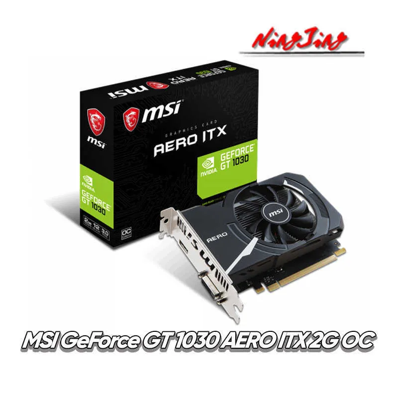 MSI GeForce GT 1030 Aero ITX 2GB GDDR4 Tarjeta Gráfica Compact
