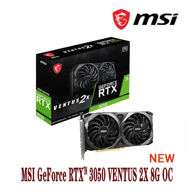 MSI GeForce RTX 3050 VENTUS 2X 8G OC Desktop CPU Supports AMD And  