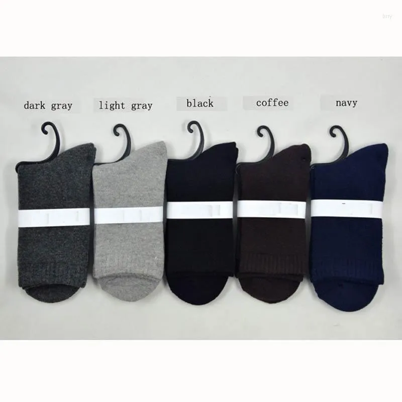 Men's Socks 2023 Winter Warm Men Thick Cotton 5 Pairs/lot Size Suitable For Euro 38-44 NWM034