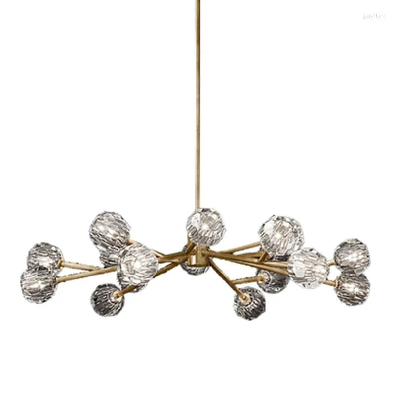 Pendant Lamps 2023 Crystal Ball Ceiling Lighting Gold Branch Design Lustres Lamp For Living Dining Room Cristal Fixtures