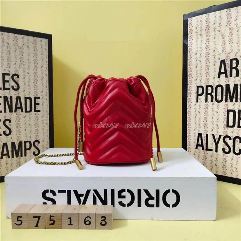 Classique cuir noir rouge couleur chaîne femmes sac sacs à main sacs à bandoulière 575163279l