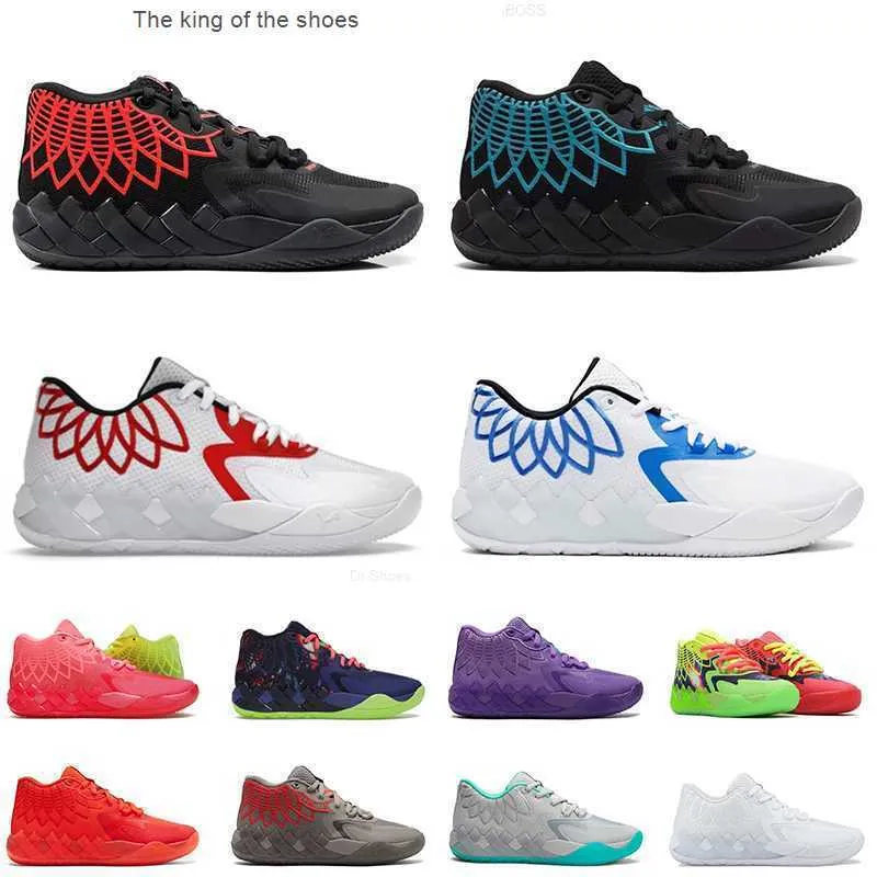 2023MB.01 Authentic Men Basketball Shoes Lamelo Ball MB01 Black Blast Beige Galaxy Rock Ridege Red Queen City Buzz Trainers Mens 여성을위한 운동화