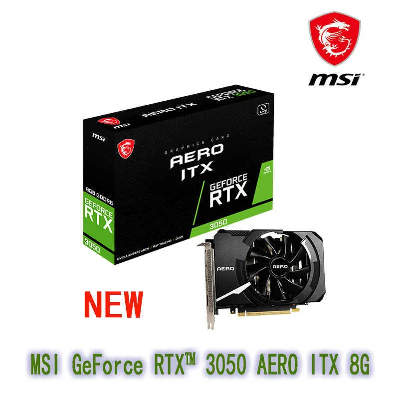 MSI GeForce RTX 3050 AERO ITX 8G Support AMD Intel Desktop CPU LHR