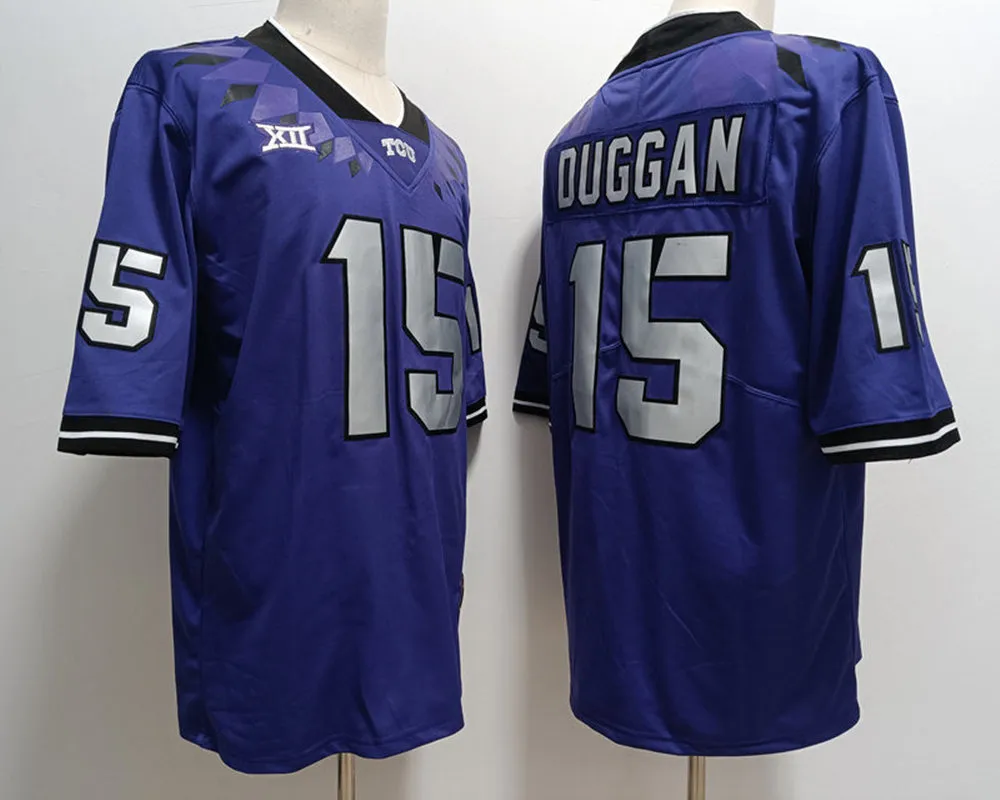 2023 National Championship Game #15 Max Duggan TCU Football Jersey