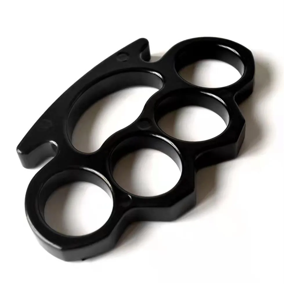 321 Thickened Iron Four-finger Fiberglass Iron Fist Ring Four-finger Ring Defense Fighter Clasp Fist Defensive Finger Tige299P